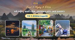 Tour Hà Nội - Quế Lâm - Dương Sóc 5 Ngày 4 Đêm (Noshop)
