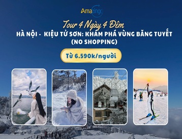 Tour Hà Nội - Núi Tuyết Kiệu Tử Sơn 4 Ngày 4 Đêm: Khám Phá Vùng Băng Tuyết (No Shopping)