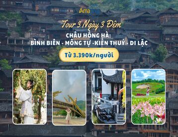 Tour Châu Hồng Hà 3N3Đ:  Bình Biên - Mông Tự - Kiến Thủy - Di Lặc
