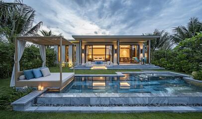 Three- Bedroom Beachfront Pool Villa