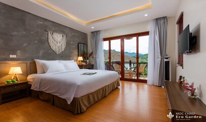 Bungalow garden view (1 giường king )