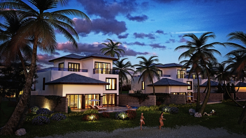 Biệt thự khi lên đèn