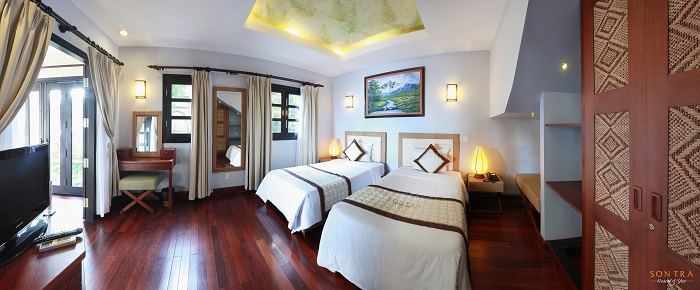 Biệt thự sát biển - Phòng ngủ 2 giường đơn